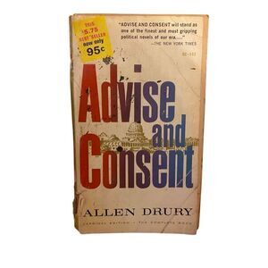 Advice And Consent by Allen Drury Paperback Book 1961